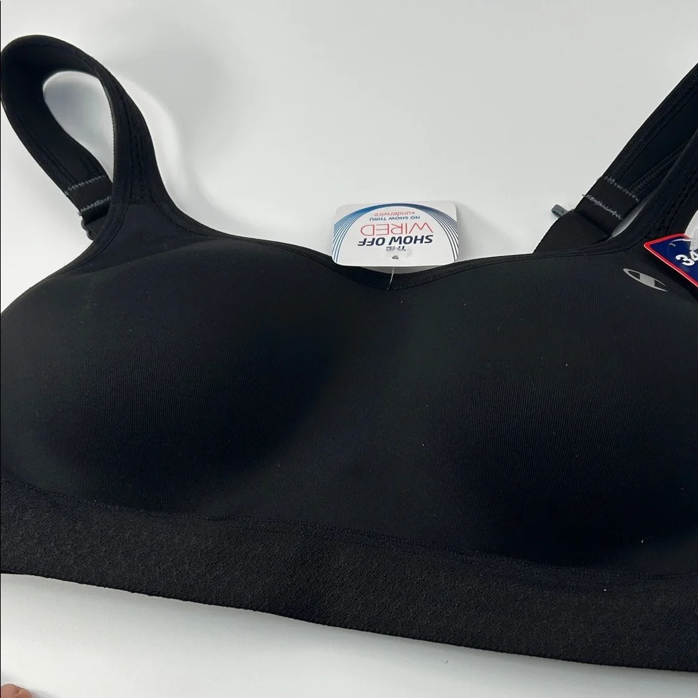 Seamless Black Comfort Bra - Picture 5 of 16